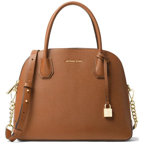 michael kors dome satchel brown|Michael Kors black.